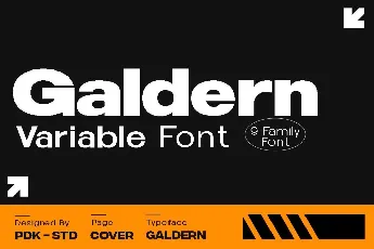 Galdern DEMO font