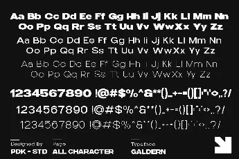 Galdern DEMO font