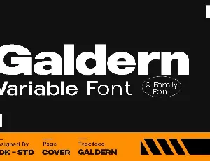 Galdern DEMO font