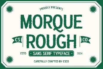 Morque Rough font