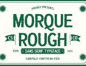 Morque Rough font