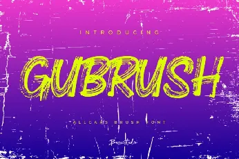 Gubrush font