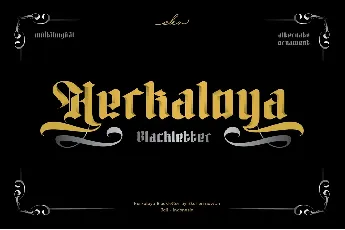 Herkaloya font