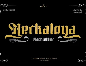 Herkaloya font