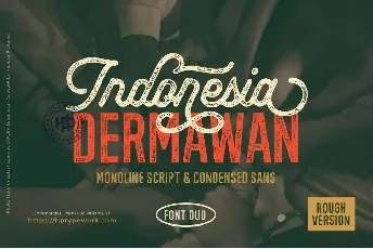 Indonesia Dermawan Rough Duo font