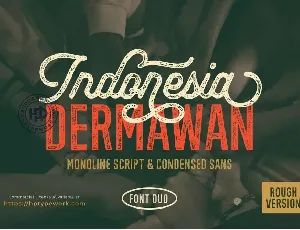 Indonesia Dermawan Rough Duo font