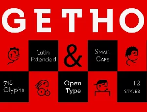 Getho Semi Sans Free font