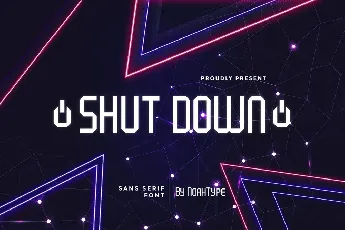 Shut Down Demo font