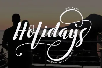 Holidaysmemo font