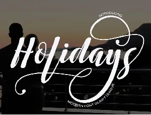 Holidaysmemo font