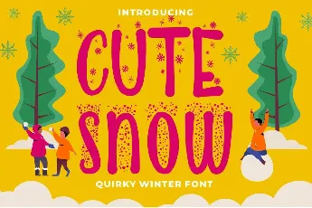 Cute Snow font