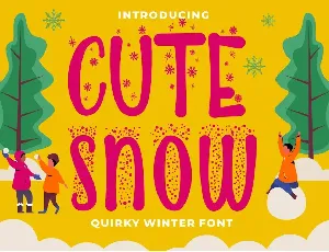 Cute Snow font