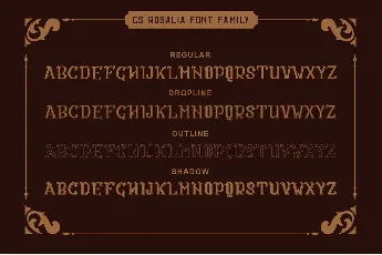 CS Rosalia font