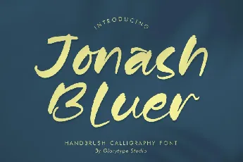 Jonash Bluer font