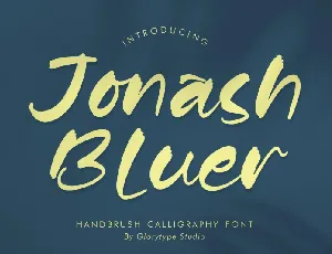 Jonash Bluer font