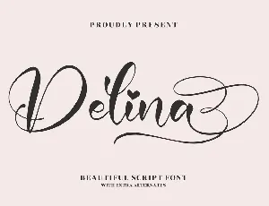 Delina font