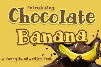 Chocolate Banana Display font