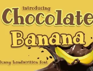 Chocolate Banana Display font