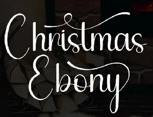 Christmas Ebony Script font