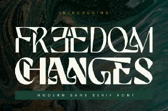 Freedom Changes font