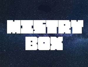 Mistry Box font