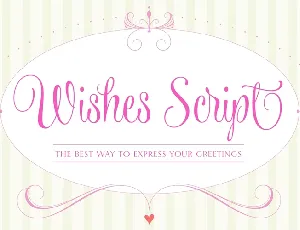 Wishes Script Family font