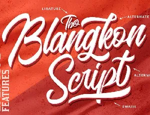 Blangkon Script font