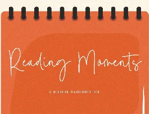 Reading Moments font