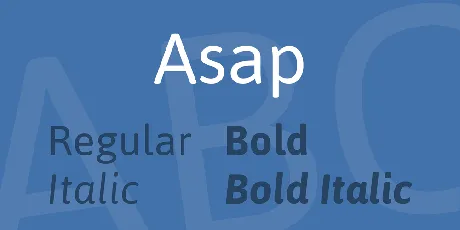 Asap font