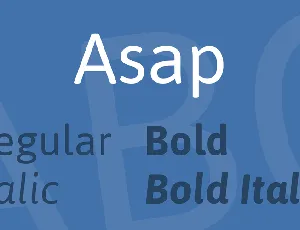 Asap font