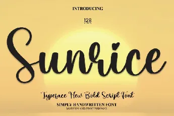 Sunrice Script font