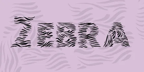 Zebra font