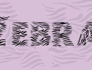 Zebra font