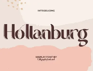 Hollanburg font