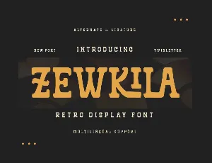 ZEWKILA Trial font
