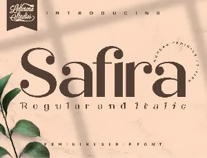 Safira Modern Feminine Serif font