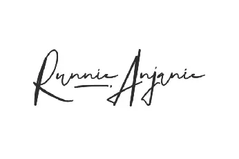 Runnie Anjanie font