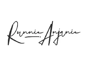 Runnie Anjanie font