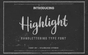 Highlight Script font