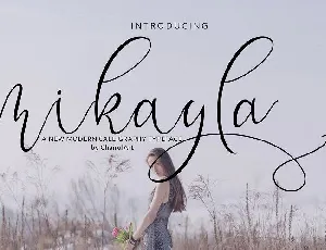 Mikayla Script font