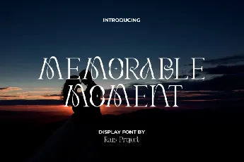 Memorable Moment font