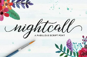 Nightcall Script Free font