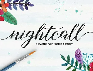 Nightcall Script Free font