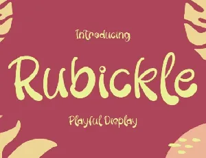 Rubickle font