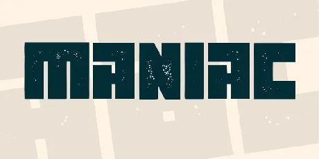 Maniac font