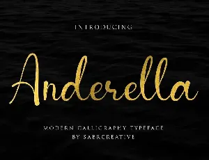 Anderella Demo font