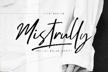 Mistrully font