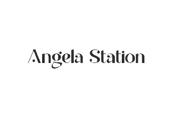 Angela Station Demo font