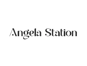 Angela Station Demo font