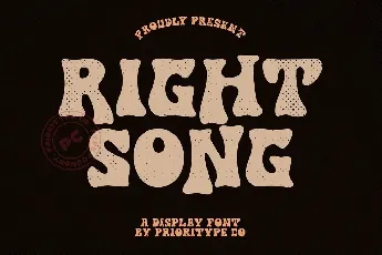 Right Song font